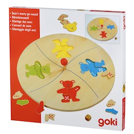 ხის სათამაშო Goki 56941G Board game Funny Bears